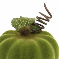 Itens Mini abóbora flocada laranja, verde, vermelha Ø9cm 6 unid.