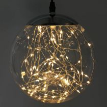 Bola LED grande dentro e fora Ø20cm claro 80L branco quente