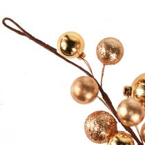 Itens Guirlanda de Bolas Douradas de Natal 160cm Decoração Festiva