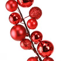 Itens Guirlanda de bolas de Natal Guirlanda de Natal vermelha 160cm