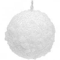 Velas do advento, velas bola, velas bola de neve 80mm 4uds