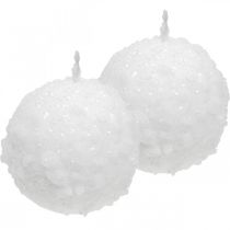 Velas do advento, velas bola, velas bola de neve 80mm 4uds