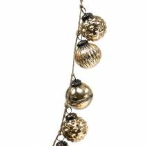 Itens Guirlanda decoração de natal bolas de árvore de natal ouro 120cm