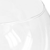 Itens Vaso de vidro transparente Vaso de mesa redondo Vaso de flores Ø15,5cm H12,5cm