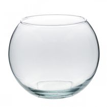 Itens Vaso de bola vaso de vidro transparente vaso de mesa redondo vaso de flores Ø18cm Alt.14cm