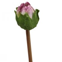 Itens Flor artificial Dália Flor de seda roxa e botão H57cm
