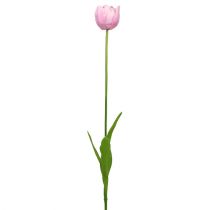 Flores artificiais tulipas preenchidas com rosa velha 84 cm - 85 cm 3 unidades