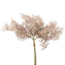 Decoração de flores artificiais, ramo de coral, ramos decorativos branco marrom 40 cm 4 unidades