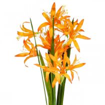 Itens Flores artificiais Nerine Laranja Guernsey Lírios Flores de Outono 48 cm