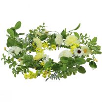 Itens Guirlanda de flores artificiais artificial branco amarelo creme Ø40cm