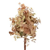 Itens Buquê artificial de eucalipto, decoração de flores artificiais com botões 30cm