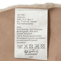 Itens Tapete decorativo de pele sintética, corredor de mesa redondo, tapete de pele bege Ø38cm