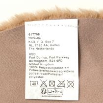 Itens Tapete decorativo de pele sintética, corredor de mesa redondo, tapete de pele marrom Ø38cm