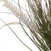 Itens Relva artificial em vaso Planta artificial Erva cebola Alt. 57cm