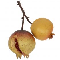 Romã de fruta artificial com sementes Ø6cm - Ø7cm C18cm