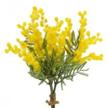 Planta artificial, acácia prateada, amarelo deco mimosa, 39cm 3uds