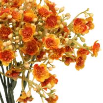 Itens Gypsophila flores artificiais gesso erva laranja C30cm 6 peças em um cacho