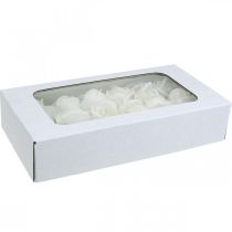 Itens Rosas artificiais cera creme rosas decorativas cera Ø6cm 18 un