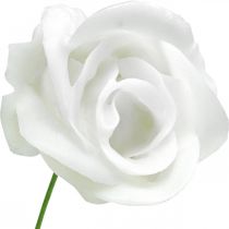 Rosas artificiais em cera creme rosas deco cera de rosas Ø6cm 18 peças