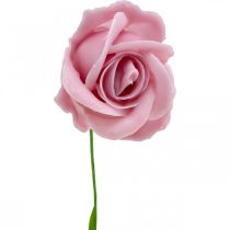 Rosas artificiais rosas de cera rosas deco rosas cera Ø6cm 18p