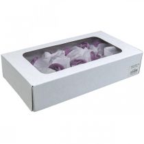 Itens Rosas artificiais cera violeta rosas decorativas cera Ø6cm 18 un