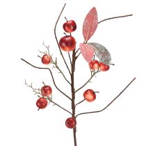 Itens Ramo de maçã artificial vermelho para decoração de outono, ramo de natal, 70 cm