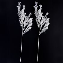 Itens Galho artificial fosco decorativo para decoração de inverno branco 78cm 2 peças
