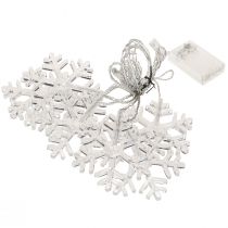 Itens Decoração de janela LED Natal branco frio para bateria 25×90cm