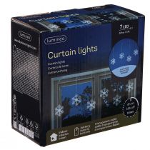 Itens Decoração de janela LED Natal branco frio para bateria 25×90cm
