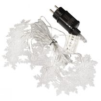 Itens Guirlanda de LED flocos de neve ao ar livre branco frio 24 LED 460cm