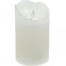 Vela LED vela pilar de cera branco quente Ø7.5cm Alt.12.5cm