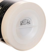 Itens Vela LED grande para funcionamento a bateria com temporizador, branco quente, para uso externo, 25 cm
