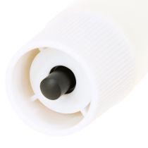 Itens Velas de LED brancas cônicas de cera, branco quente, 24,5 cm, pacote com 2 unidades.