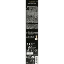 Itens Velas de LED brancas cônicas de cera, branco quente, 24,5 cm, pacote com 2 unidades.