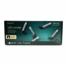 Itens Velas de árvore LED 10cm branco quente com controle remoto 10pcs