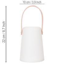 Itens Luminária com alça, luz LED portátil para uso interno e externo, 22 cm, 3 peças