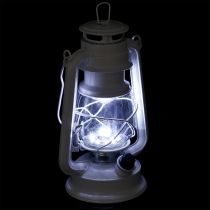 Itens Lanterna LED regulável branco quente 24,5cm com 15 lâmpadas