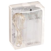 Itens Cordão de luzes LED para uso interno, alimentado por bateria, branco quente, 30 LEDs, 3m, 6 peças