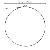 Itens Anel LED para pendurar metal 110L branco quente interior Ø35cm