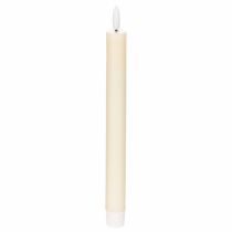 Itens Vela cônica de LED branca com luz branca quente, 24 cm, com temporizador, 2 unidades.