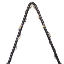 Itens Estrela LED com compartimento para pilhas e suporte para peitoril de janela e mesa, 46 cm