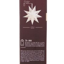 Itens Estrela de Natal decorativa em LED para pendurar, branco quente, para uso interno, 38 cm