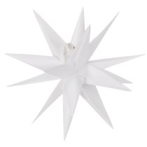 Itens Estrela decorativa de LED, branco quente, para exterior, com temporizador, 40 cm
