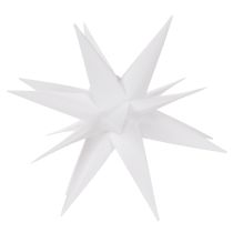 Itens Estrela decorativa de LED, branco quente, para exterior, com temporizador, 40 cm