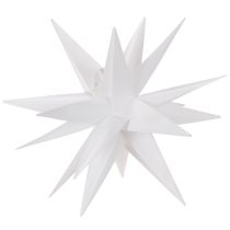 Itens Estrela de Natal LED branca quente com temporizador para exterior, 60 cm