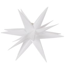 Itens Estrela de Natal LED, branca quente, com temporizador, para uso externo, 60 cm
