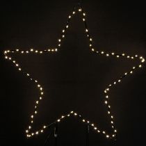 Itens Estrela LED de pé em metal 100 Micro LED branco quente Ø37cm
