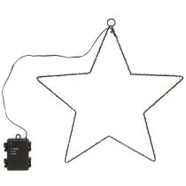 Itens Estrela LED para pendurar metal 110L branco quente interior Ø35cm