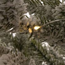 Itens Árvore de Natal artificial com neve artificial, em saco de juta, 40 LEDs, para uso interno, 85 cm