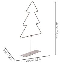 Itens Árvore de Natal LED, alimentada por bateria, decoração de mesa para interiores, 47 cm